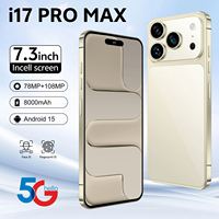Nouveau 2025 17 Pro Max 5G 7,3 pouces HD 16 Go+1 To Processeur Octa Core Caméra Arrière 108MP LTE CDMA Cellulaire Espagnol Anglais Français