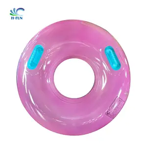 Tugas Berat Inflatable Berenang Pink Water Park Cincin Karet Renang Apung Tabung Cincin