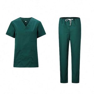 Anti Wrinkle Breathable Hospital Scrubs Uniform Suits High Quality Custom Dental Hospital Scrubs Uniforms Medical Scrubs - Product Image 5