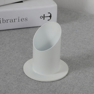 Contemporary Stylish Slim <strong>Black</strong> Metal Teelichthalter <strong>Candlestick</strong> <strong>Holder</strong> for Modern Wedding Dining Table Centerpiece Event - Product Image 2