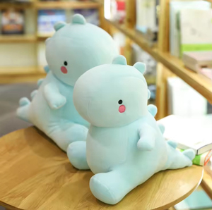 Dinosaurio de algodón súper suave de alta calidad, lindo juguete de peluche corto para aliviar el estrés, edredón para ocasiones de cumpleaños - Product Image 2