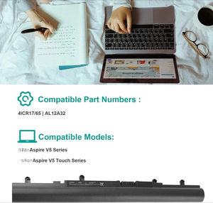 에이서 바램 V5 노트북 Batteries-AL12A32 AL12A72 모델 V5-431 V5-471 V5-471P V5-531 V5-571 V5-571P E1-572-in 재고 - Product Image 5