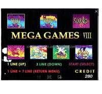 mega games 7 in 1 casino game board video slot game board