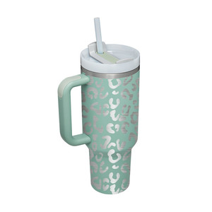 <span class=keywords><strong>Taza</strong></span> de viaje con aislamiento al vacío, vaso térmico de 40 oz, 40 oz, 30oz, color blanco y negro mate - Product Image 5