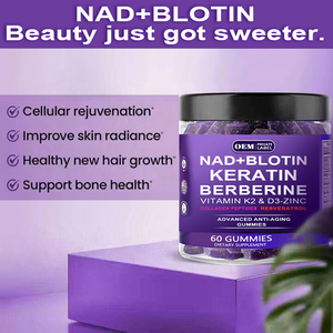 NAD + resverpregnant l Berberine Biotin sakızlı kollajen Keratin çinko vitamini <span class=keywords><strong>K2</strong></span> D3 takviyeleri yetişkinler için saç çivi hamile kadınlar için - Product Image 2