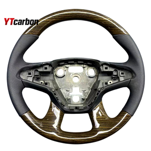 YTcarbon para Logan <span class=keywords><strong>Sandero</strong></span> Duster Stepway MCV, piezas de automóvil, accesorios interiores de coche, volante de estilo de madera personalizado - Product Image 1