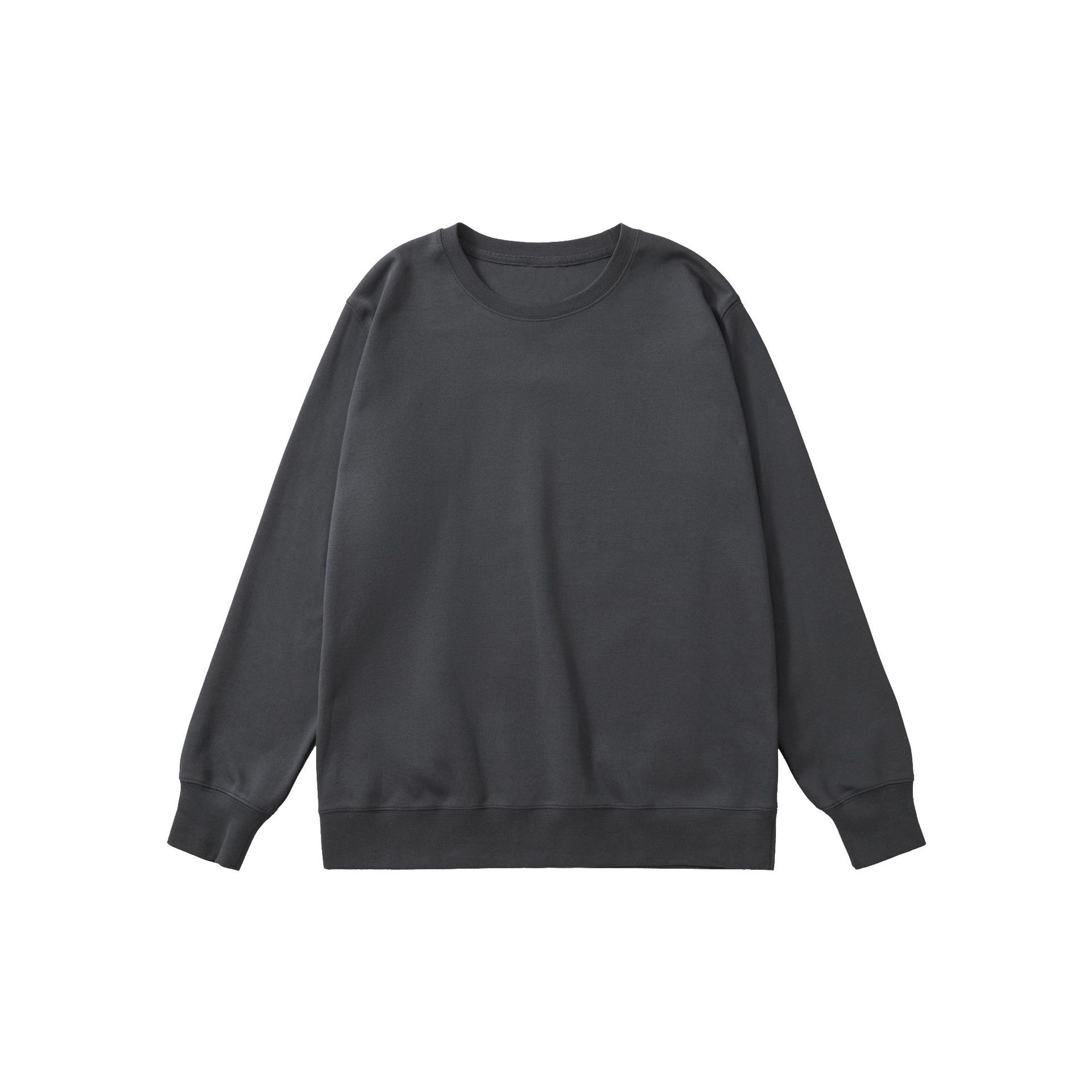 Gris nuit foncé (pull ras du cou non doublé de molleton)