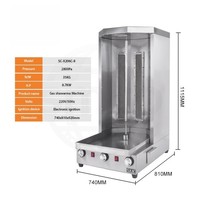 Machine à shawarma verticale de comptoir LP Cooker, four rotatif pour kebab, machine à rôtir la viande
