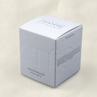 Boîte en carton écologique non couché, gaufrée, au toucher doux, pour emballage de masque au charbon