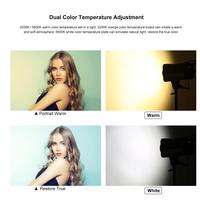 Prix d'usine, éclairage vidéo de studio 120W, température de couleur double, télécommande, lumière continue pour la prise de vue photo et vidéo
