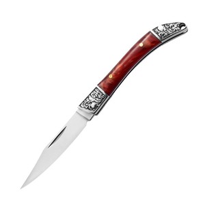 Cuchillo de Bolsillo Plegable Mini Portátil HL, Hoja de Acero Inoxidable, Mango de Resina, Cuchillo para Pelar Frutas, Cuchillo Multiusos para el Hogar y Actividades al Aire Libre - Product Image 1