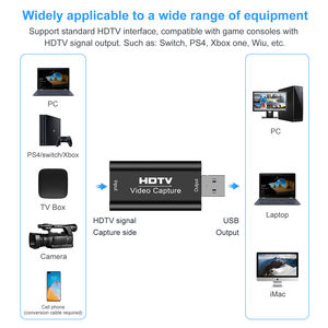 Carte de Capture Vidéo HDMI 4K Streaming <span class=keywords><strong>VHS</strong></span> Board Capture USB 2.0 3.0 1080P 60Fps Card Grabber Recorder Box pour PS5 Game DVD Camera - Product Image 3