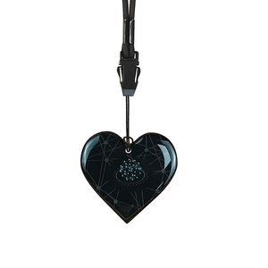Colgante de energía de <span class=keywords><strong>iones</strong></span> <span class=keywords><strong>negativos</strong></span> con forma de corazón personalizado ECAMAZ 1200-1600, collar con cordón de silicona antirradiación - Product Image 1