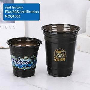Gobelets jetables transparents en PET de 10 oz avec impression numérique personnalisée pour les vacances, la plage, les fêtes en plein air et les boissons - Product Image 1