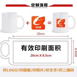 Taza de Cerámica Personalizada de 11 oz, Color Blanco Sólido con Asa, Regalos Empresariales, Estilo Nórdico - Product Image 2