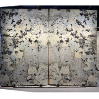 Dalle de marbre Pandora translucide naturel pour mur de fond rétro-éclairé Île de cuisine Comptoir Carreaux de sol Table à manger Escalier
