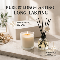 Coffrets cadeaux parfumés écologiques personnalisables NOVA, bougies parfumées, diffuseurs de parfum pour la décoration de la maison pour les fêtes de Noël