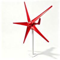 Éolienne à axe horizontal Leading Wind 500W, petite éolienne à 3/5/6 pales en fibre de nylon