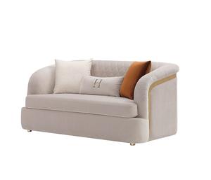 2023 vente en gros ensemble de canapés de salon de luxe chaise longue en acier inoxydable doré canapé en velours pour hôtel maison - Product Image 6