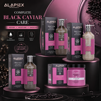 Kit de Soins Capillaires Revitalisant au Caviar Noir pour Salon : Shampoing Hydratant Anti-Frisottis et Brillance – Fournitures de Beauté