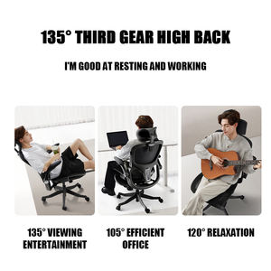 Hbada P2 <span class=keywords><strong>Human</strong></span> <span class=keywords><strong>Engineering</strong></span> Office Manager Chaise de bureau inclinable avec repose-pieds pour chaises de patron - Product Image 5