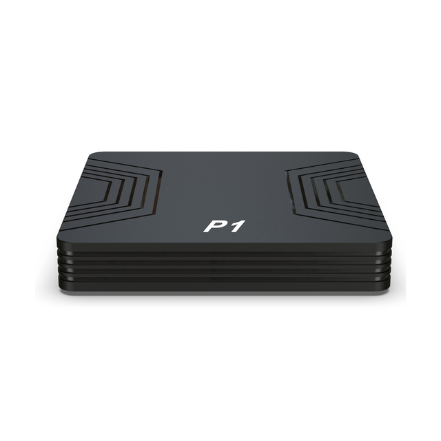 Affordable P1 Android 15 TV Box 4K Quad Core 2G RAM 16G ROM 2.4G 5G Dual WiFi Voice Remote Control