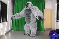 Costume de gorille gonflable réaliste géant pour événements, déguisement de fête, costume gonflable pour enfants, costume King Kong, déguisement fantaisie