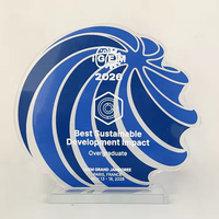 Plaque en verre cristal personnalisée avec impression couleur haute définition pour les récompenses de classement des événements sportifs