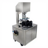 Machine de capsulage automatique pneumatique pour bouteilles et bocaux en verre avec couvercles métalliques, scelleuse à vis sous vide, modèle 304