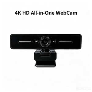 Webcam tout-en-un USB Plug & Play 360 ° Microphone intelligent à rotation horizontale, prise de son audio, caméra web grand angle, diffusion en direct de conférence - Product Image 1
