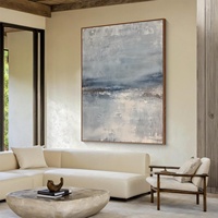 Peinture à l'huile abstraite faite à la main d'art mural moderne personnalisé sur toile tendue photos pour œuvre d'art d'hôtel à la maison