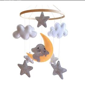 Décoration de chambre d'enfant, mobile <span class=keywords><strong>musical</strong></span> éducatif pour bébé en feutre doux et écologique, animaux suspendus rotatifs, pour <span class=keywords><strong>lit</strong></span> de bébé de 0 à 24 mois, jouets de <span class=keywords><strong>lit</strong></span> - Product Image 1