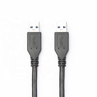 Kabel Ekstensi USB 3.0 Male Male dengan Pelindung Kepang, Konduktor Logam, dan Selubung PVC, Panjang 0.5m/1m/1.5m/2m/3m/5m untuk Komputer dan Kamera