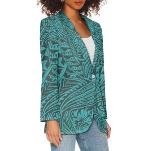 Totem polynésien marque Designer mode Blazer impression sur demande hiver à manches longues veste chaude avec la meilleure vente <span class=keywords><strong>manteau</strong></span> de fille personnalisé - Product Image 2