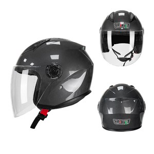 <span class=keywords><strong>Casco</strong></span> <span class=keywords><strong>Moto</strong></span> Apribile Tre Quarti in ABS Taglia Unica - <span class=keywords><strong>Casco</strong></span> di Sicurezza per <span class=keywords><strong>Moto</strong></span> Elettrica per Tutte le Stagioni - Product Image 3