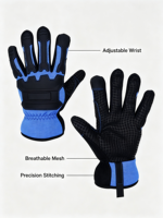 Gants de moto unisexes haute performance à doigts entiers, fermeture à boucle, sangle de poignet réglable, antidérapants, protection UV, pour cyclisme et activités de plein air