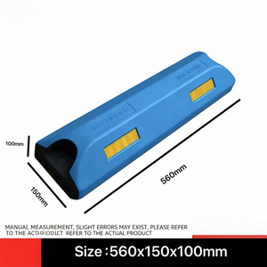 Bloqueur de stationnement antidérapant en plastique robuste 560x150x100mm pour voitures, camions, garages et parkings extérieurs - Vente en gros - Product Image 5