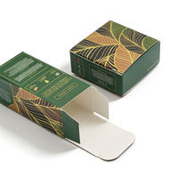 Boîte de soins de la peau personnalisée, emballage en carton cosmétique, emballage pliable, conception de logo sur le dessus, boîte en papier cosmétique imprimée