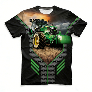 T-shirt da uomo personalizzata a maniche corte, 180 grammi, in poliestere, vestibilità casual e ampia, abbigliamento ecologico per produttori - Product Image 1