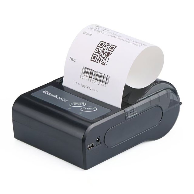 Used OEM Black Cheap USB+ Thermal Receipt Printer Mini Portable 58mm 203dpi 60mm/s Retail Use 1-Year Warranty