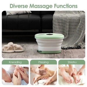 Bain de pieds portable avec massage par bulles vibrantes et chaleur, et télécommande - Product Image 6