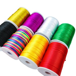 Suministro <span class=keywords><strong>de</strong></span> Fábrica 100 Metros 2.5 mm Cuerda Brillante para Nudo Chino Cordón <span class=keywords><strong>Cola</strong></span> <span class=keywords><strong>de</strong></span> <span class=keywords><strong>Rata</strong></span> Hilo para Pulsera Collar y Joyería - Product Image 1