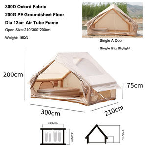 <span class=keywords><strong>Tente</strong></span> <span class=keywords><strong>de</strong></span> <span class=keywords><strong>camping</strong></span> gonflable avec pompe manuelle, installation facile, imperméable, résistante aux UV, <span class=keywords><strong>tente</strong></span> <span class=keywords><strong>de</strong></span> cabane Oxford quatre saisons - Product Image 3