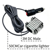 Adaptateur d'alimentation pour voiture Starlink Mini 12V 24V vers 30V 3.5A Convertisseur DC élévateur de tension Prise allume-cigare Boîtier en aluminium Câble de 4M