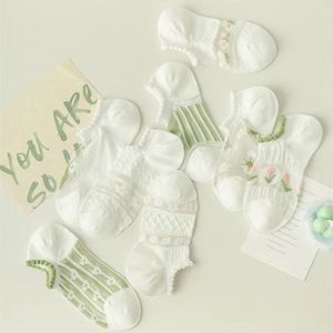 Women's Transparent Short <b>Socks</b> With Floral Pattern Non-Slip Boat <b>Socks</b> Summer Thin Crystal <b>Sock</b> For Casual Wear - Product Image 4