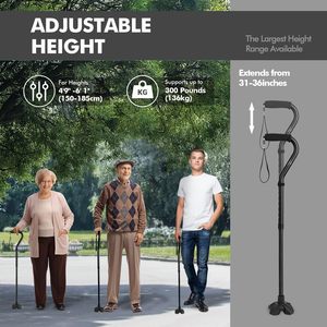 Foldable <b>Walking</b> Cane Collapsible Lightweight Adjustable Portable Hand <b>Walking</b> <b>Stick</b> for Men Women - Product Image 5