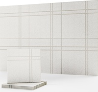 Panneau mural en PET décoratif moderne personnalisé en usine, panneau acoustique en polyester auto-adhésif insonorisant pour la maison, le bureau, le studio
