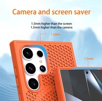 Étui de téléphone magnétique à dissipation thermique de couleur unie mate pour Samsung S25 S24 S23 S22 Ultra Plus, coque arrière antichoc