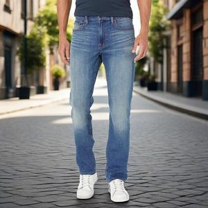 Pantalones vaqueros de carpintero lavados con piedra personalizados para hombre, ropa de calle recta, pantalones de lona holgados sólidos para hombre - Product Image 1