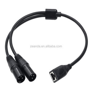 מיקרופון באיכות גבוהה כבל xlr זכר rj45 ethernet נקבה נחושת מוליך pvc פה בידוד מערבל מתח נמוך טעינה 16a - Product Image 3